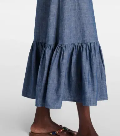 Polo Ralph Lauren Cotton chambray maxi dress | Thumbnail 3 Polo Ralph Lauren Cotton chambray maxi dress | Thumbnail 3