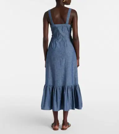 Polo Ralph Lauren Cotton chambray maxi dress | Thumbnail 4 Polo Ralph Lauren Cotton chambray maxi dress | Thumbnail 4