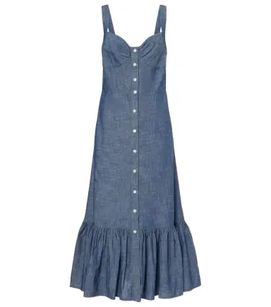 Polo Ralph Lauren Cotton chambray maxi dress | Thumbnail 1 Polo Ralph Lauren Cotton chambray maxi dress | Thumbnail 1