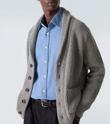 Thom Sweeney Wool and cashmere cardigan | Thumbnail 4 Thom Sweeney Wool and cashmere cardigan | Thumbnail 4