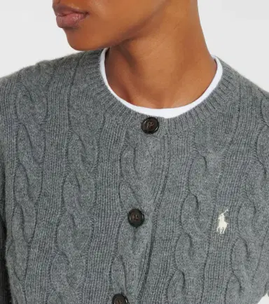 Polo Ralph Lauren Cable-knit wool and cashmere cardigan | Thumbnail 4 Polo Ralph Lauren Cable-knit wool and cashmere cardigan | Thumbnail 4