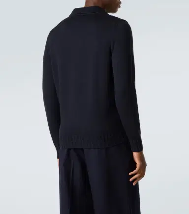 Thom Sweeney Wool polo sweater | Thumbnail 3 Thom Sweeney Wool polo sweater | Thumbnail 3