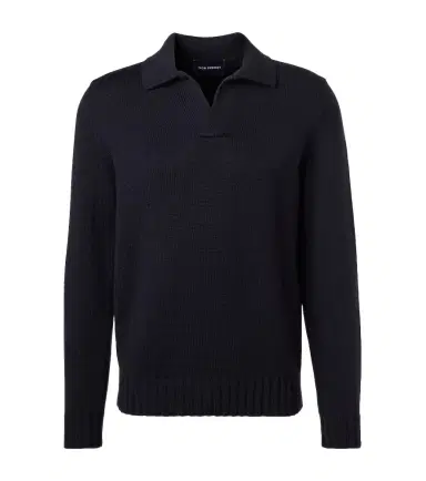 Thom Sweeney Wool polo sweater | Thumbnail 1 Thom Sweeney Wool polo sweater | Thumbnail 1