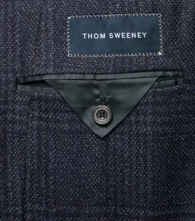 Thom Sweeney Checked wool and silk blazer | Thumbnail 2 Thom Sweeney Checked wool and silk blazer | Thumbnail 2