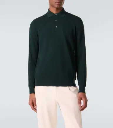 Thom Sweeney Wool polo sweater | Thumbnail 3 Thom Sweeney Wool polo sweater | Thumbnail 3