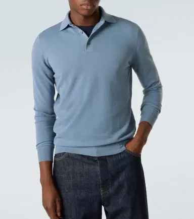 Thom Sweeney Wool polo sweater | Thumbnail 2 Thom Sweeney Wool polo sweater | Thumbnail 2