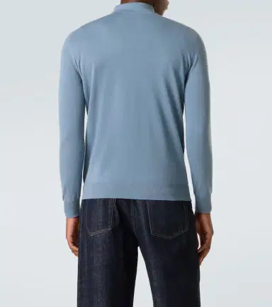 Thom Sweeney Wool polo sweater | Thumbnail 3 Thom Sweeney Wool polo sweater | Thumbnail 3