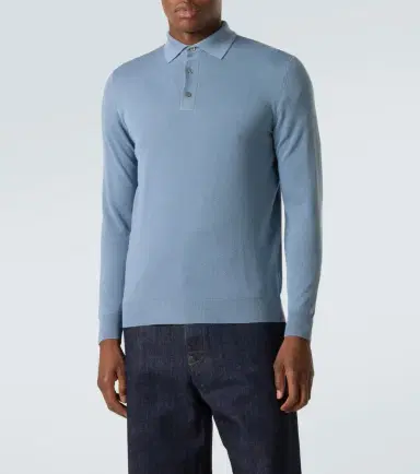 Thom Sweeney Wool polo sweater | Thumbnail 5 Thom Sweeney Wool polo sweater | Thumbnail 5
