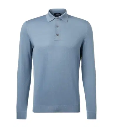 Thom Sweeney Wool polo sweater | Thumbnail 1 Thom Sweeney Wool polo sweater | Thumbnail 1