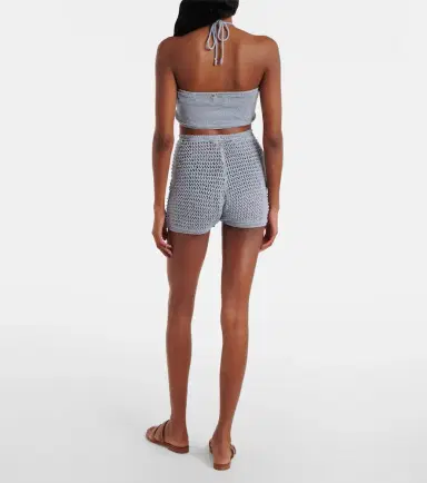 Bananhot Zorya open-knit lamé shorts | Thumbnail 3 Bananhot Zorya open-knit lamé shorts | Thumbnail 3