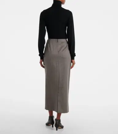The Row Nythera virgin wool gabardine pencil skirt | Thumbnail 4 The Row Nythera virgin wool gabardine pencil skirt | Thumbnail 4