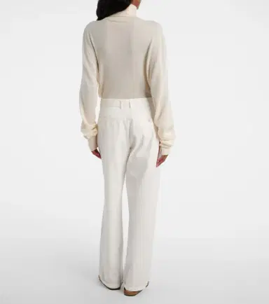The Row Neriah cotton and cashmere straight pants | Thumbnail 6 The Row Neriah cotton and cashmere straight pants | Thumbnail 6