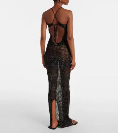 Bananhot Hilsa open-knit lamé maxi dress | Thumbnail 5 Bananhot Hilsa open-knit lamé maxi dress | Thumbnail 5