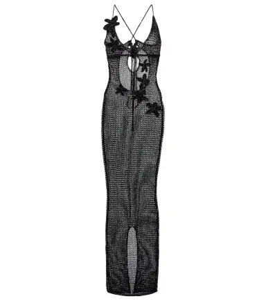Bananhot Hilsa open-knit lamé maxi dress | Thumbnail 1 Bananhot Hilsa open-knit lamé maxi dress | Thumbnail 1