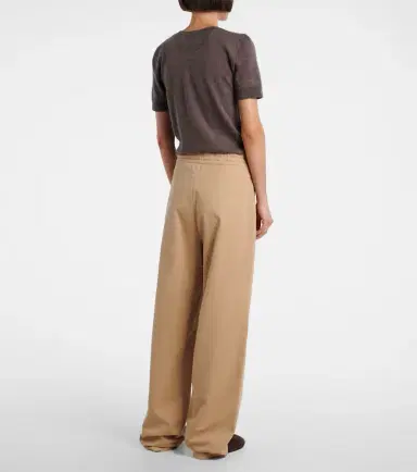 The Row Mende cotton and cashmere wide-leg pants | Thumbnail 4 The Row Mende cotton and cashmere wide-leg pants | Thumbnail 4