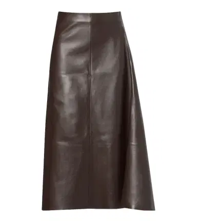 The Row Hedora leather midi skirt | Thumbnail 1 The Row Hedora leather midi skirt | Thumbnail 1