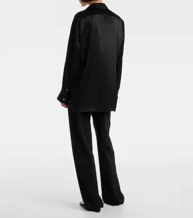 The Row Sisilia oversized silk satin shirt | Thumbnail 4 The Row Sisilia oversized silk satin shirt | Thumbnail 4