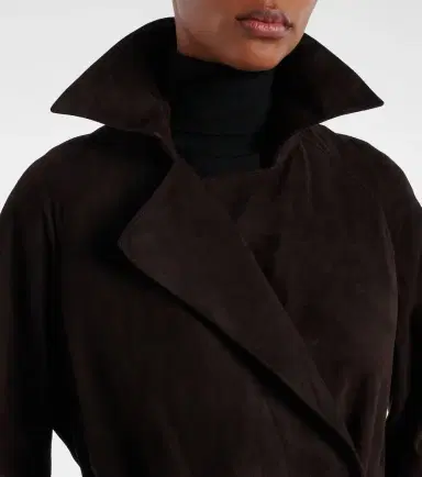 The Row Solana suede wrap coat | Thumbnail 5 The Row Solana suede wrap coat | Thumbnail 5