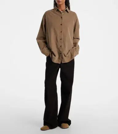 The Row Eglitta cotton corduroy straight pants | Thumbnail 4 The Row Eglitta cotton corduroy straight pants | Thumbnail 4