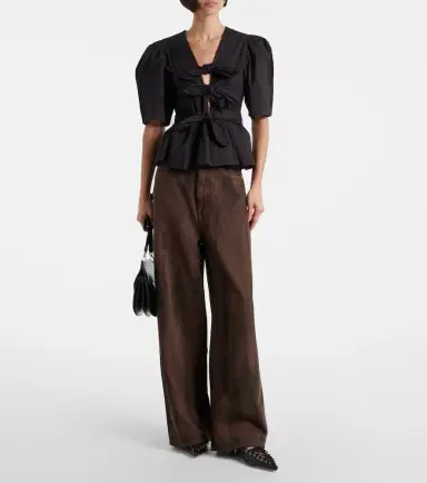 Ganni High-rise wide-leg jeans | Thumbnail 6 Ganni High-rise wide-leg jeans | Thumbnail 6