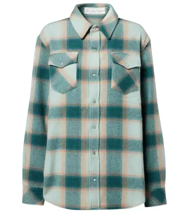 God's True Cashmere Checked cashmere overshirt | Thumbnail 1 God's True Cashmere Checked cashmere overshirt | Thumbnail 1