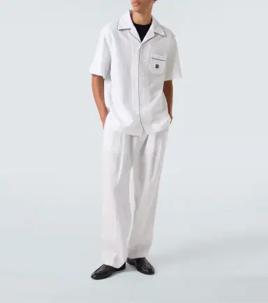 Dolce & Gabbana DG cotton and silk piqué bowling shirt | Thumbnail 3 Dolce & Gabbana DG cotton and silk piqué bowling shirt | Thumbnail 3