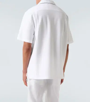 Dolce & Gabbana DG cotton and silk piqué bowling shirt | Thumbnail 4 Dolce & Gabbana DG cotton and silk piqué bowling shirt | Thumbnail 4