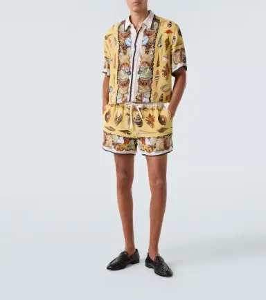 Dolce & Gabbana Printed silk crêpe shirt | Thumbnail 4 Dolce & Gabbana Printed silk crêpe shirt | Thumbnail 4
