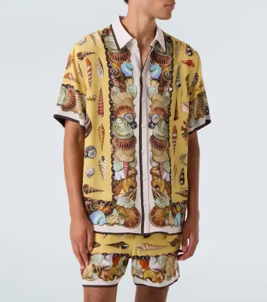 Dolce & Gabbana Printed silk crêpe shirt | Thumbnail 5 Dolce & Gabbana Printed silk crêpe shirt | Thumbnail 5