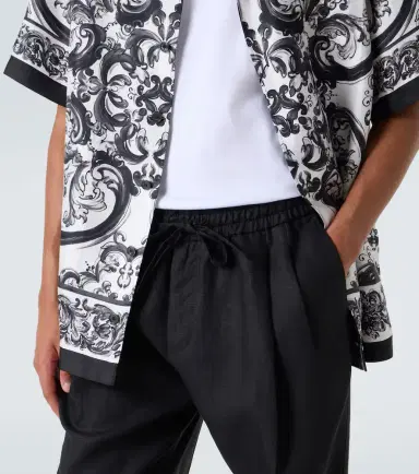 Dolce & Gabbana Linen straight pants | Thumbnail 5 Dolce & Gabbana Linen straight pants | Thumbnail 5
