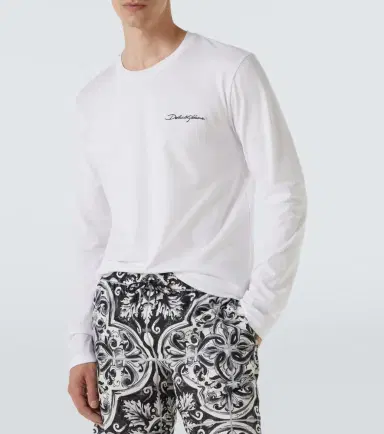 Dolce & Gabbana Logo embroidered cotton jersey T-shirt | Thumbnail 3 Dolce & Gabbana Logo embroidered cotton jersey T-shirt | Thumbnail 3