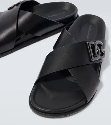 Dolce & Gabbana Leather slides | Thumbnail 5 Dolce & Gabbana Leather slides | Thumbnail 5