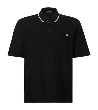 Dolce & Gabbana DG embroidered cotton polo shirt | Thumbnail 1 Dolce & Gabbana DG embroidered cotton polo shirt | Thumbnail 1