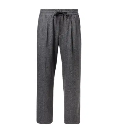Dolce & Gabbana Herringbone wool-blend wide-leg pants | Thumbnail 1 Dolce & Gabbana Herringbone wool-blend wide-leg pants | Thumbnail 1