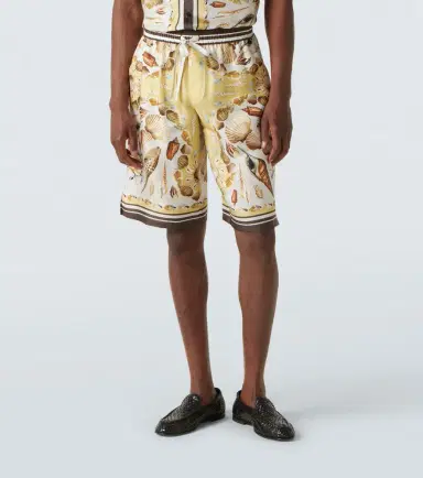 Dolce & Gabbana Printed silk twill shorts | Thumbnail 3 Dolce & Gabbana Printed silk twill shorts | Thumbnail 3