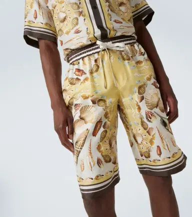 Dolce & Gabbana Printed silk twill shorts | Thumbnail 4 Dolce & Gabbana Printed silk twill shorts | Thumbnail 4