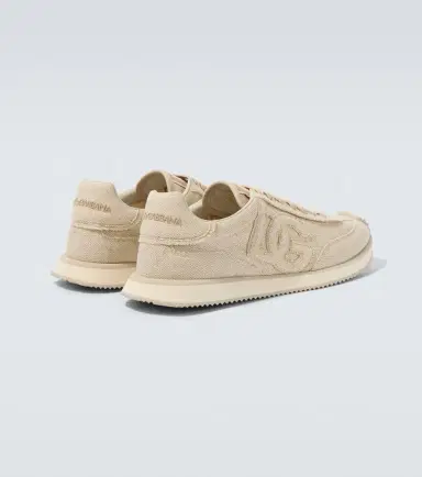 Dolce & Gabbana Leather-trimmed canvas sneakers | Thumbnail 6 Dolce & Gabbana Leather-trimmed canvas sneakers | Thumbnail 6