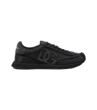 Dolce & Gabbana Leather-trimmed canvas sneakers | Thumbnail 1 Dolce & Gabbana Leather-trimmed canvas sneakers | Thumbnail 1