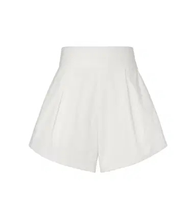 ADRIANA DEGREAS Solid pleated cotton shorts | Thumbnail 1 ADRIANA DEGREAS Solid pleated cotton shorts | Thumbnail 1