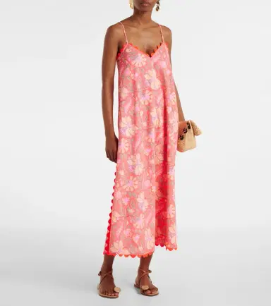 JULIET DUNN Floral scalloped cotton slip dress | Thumbnail 2 JULIET DUNN Floral scalloped cotton slip dress | Thumbnail 2