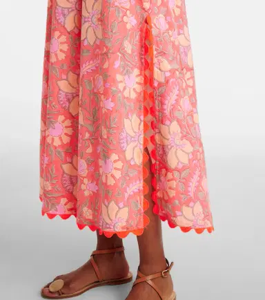 JULIET DUNN Floral scalloped cotton slip dress | Thumbnail 3 JULIET DUNN Floral scalloped cotton slip dress | Thumbnail 3