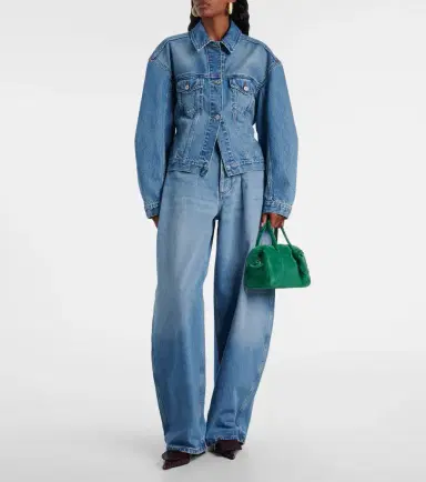 Jacquemus Cropped denim jacket | Thumbnail 4 Jacquemus Cropped denim jacket | Thumbnail 4