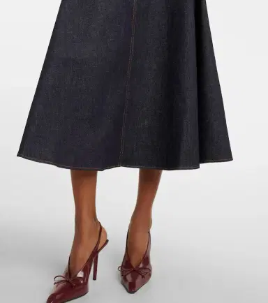 Jacquemus Triangle De-Nîmes denim midi skirt | Thumbnail 4 Jacquemus Triangle De-Nîmes denim midi skirt | Thumbnail 4