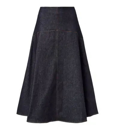 Jacquemus Triangle De-Nîmes denim midi skirt | Thumbnail 1 Jacquemus Triangle De-Nîmes denim midi skirt | Thumbnail 1