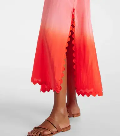 Juliet Dunn Scalloped silk slip dress | Thumbnail 4 Juliet Dunn Scalloped silk slip dress | Thumbnail 4