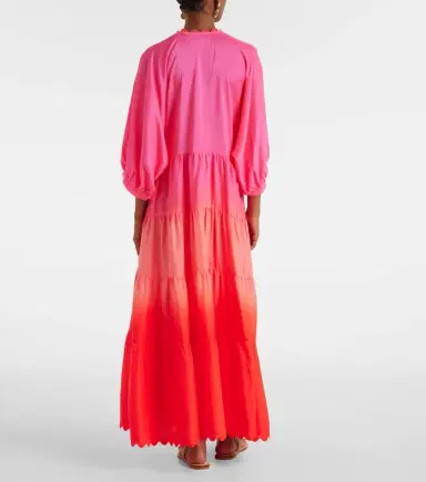 JULIET DUNN Scalloped tiered silk maxi dress | Thumbnail 4 JULIET DUNN Scalloped tiered silk maxi dress | Thumbnail 4