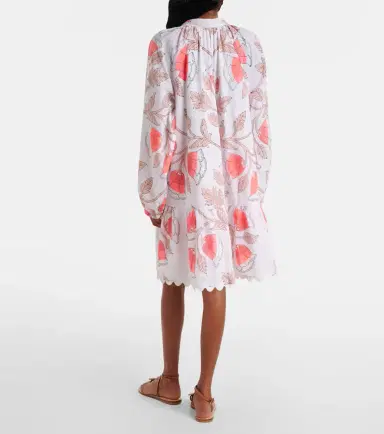 JULIET DUNN Printed scalloped cotton minidress | Thumbnail 2 JULIET DUNN Printed scalloped cotton minidress | Thumbnail 2