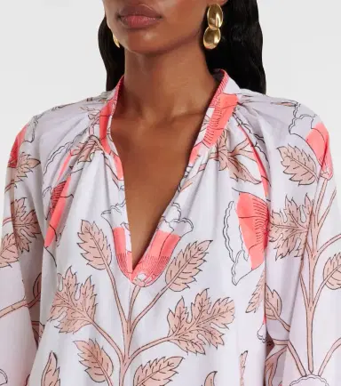 JULIET DUNN Printed scalloped cotton minidress | Thumbnail 3 JULIET DUNN Printed scalloped cotton minidress | Thumbnail 3