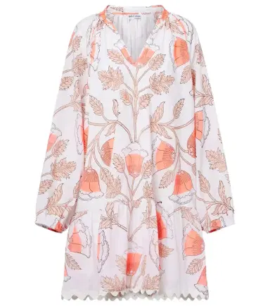 JULIET DUNN Printed scalloped cotton minidress | Thumbnail 1 JULIET DUNN Printed scalloped cotton minidress | Thumbnail 1
