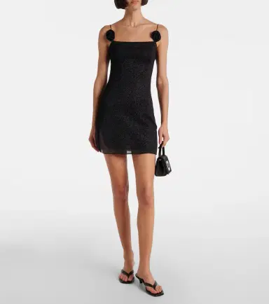 Oséree Oséree Lumière floral-appliqué minidress | Thumbnail 2 Oséree Oséree Lumière floral-appliqué minidress | Thumbnail 2